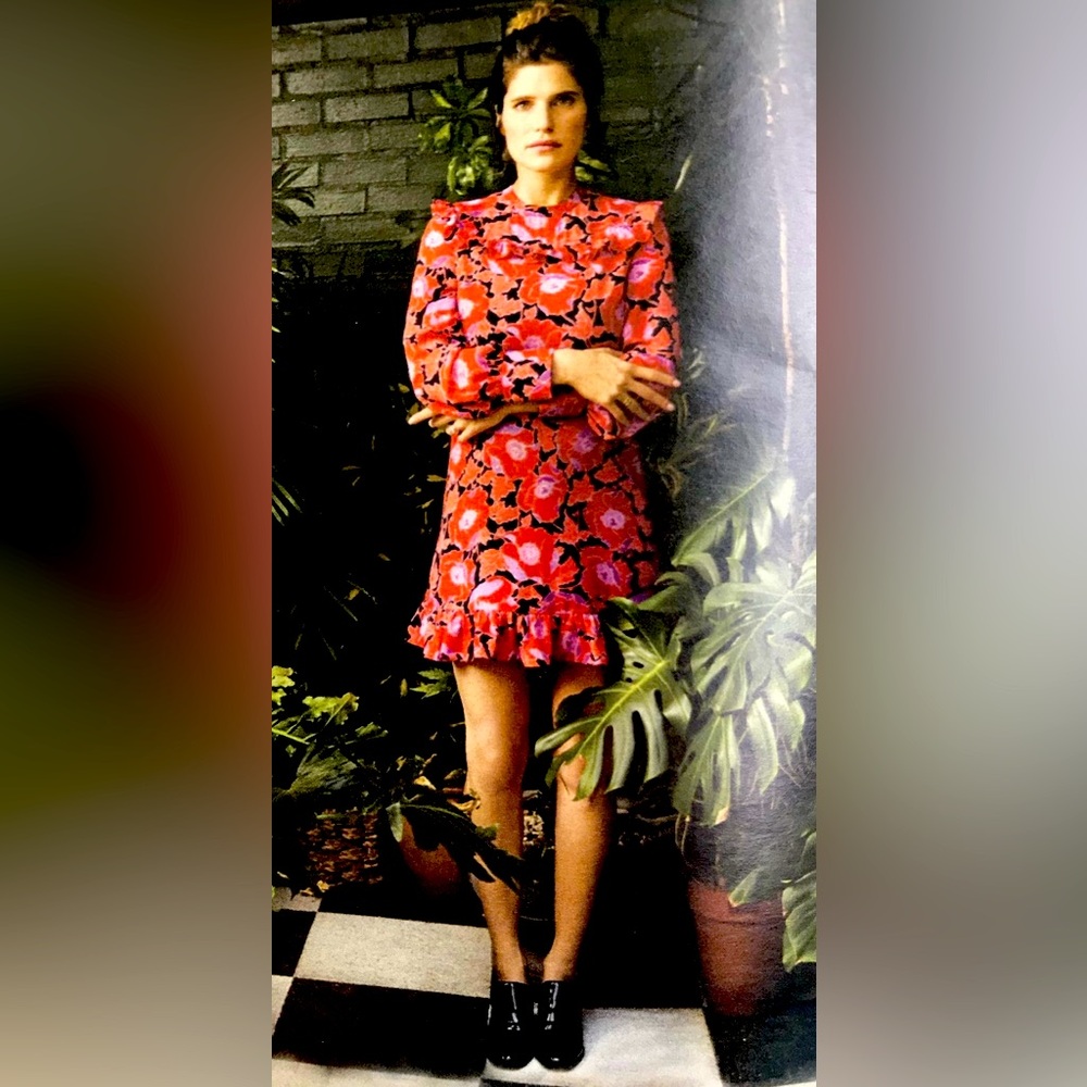 Who What Wear Floral Print Long Sleeve Dress